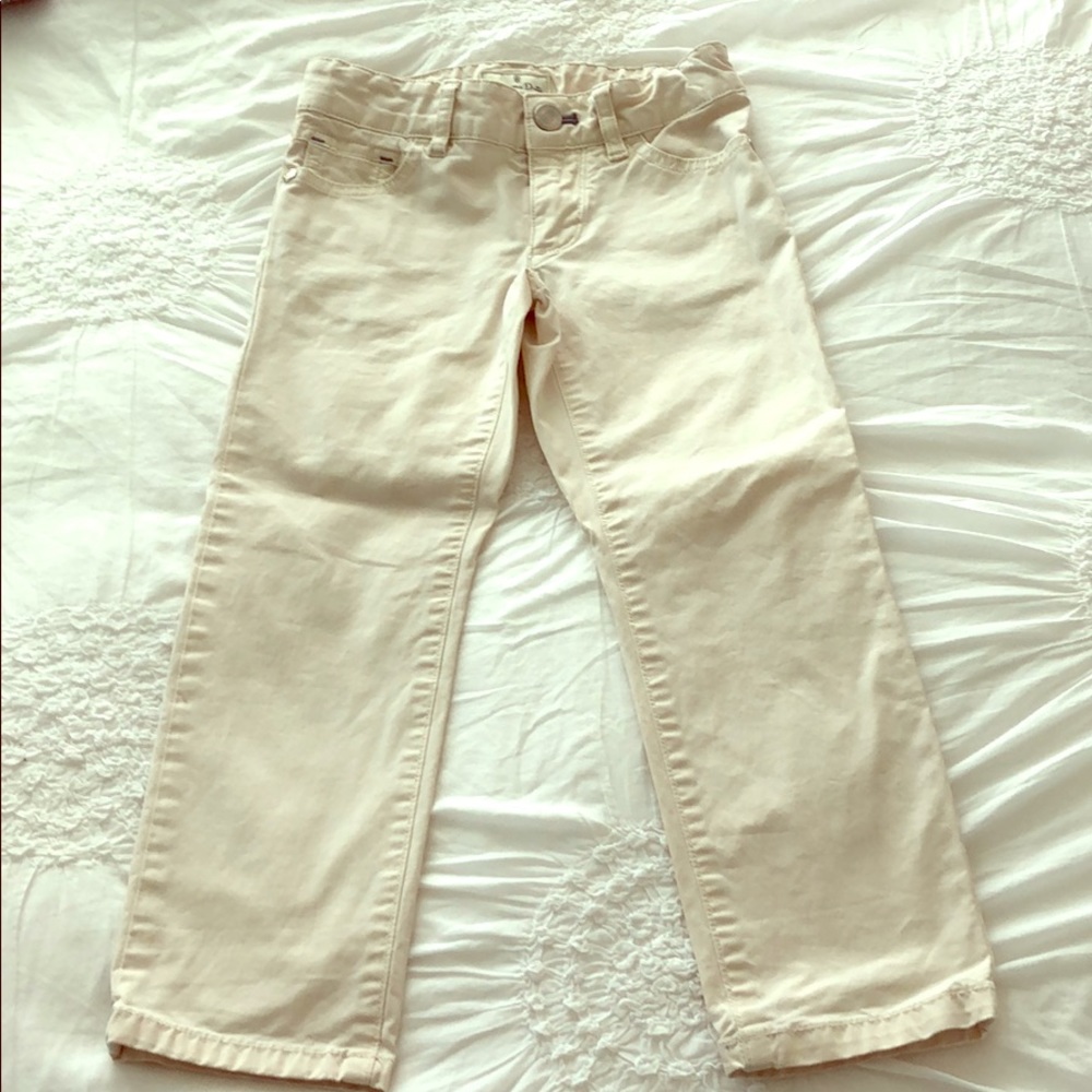 Cream cotton pants